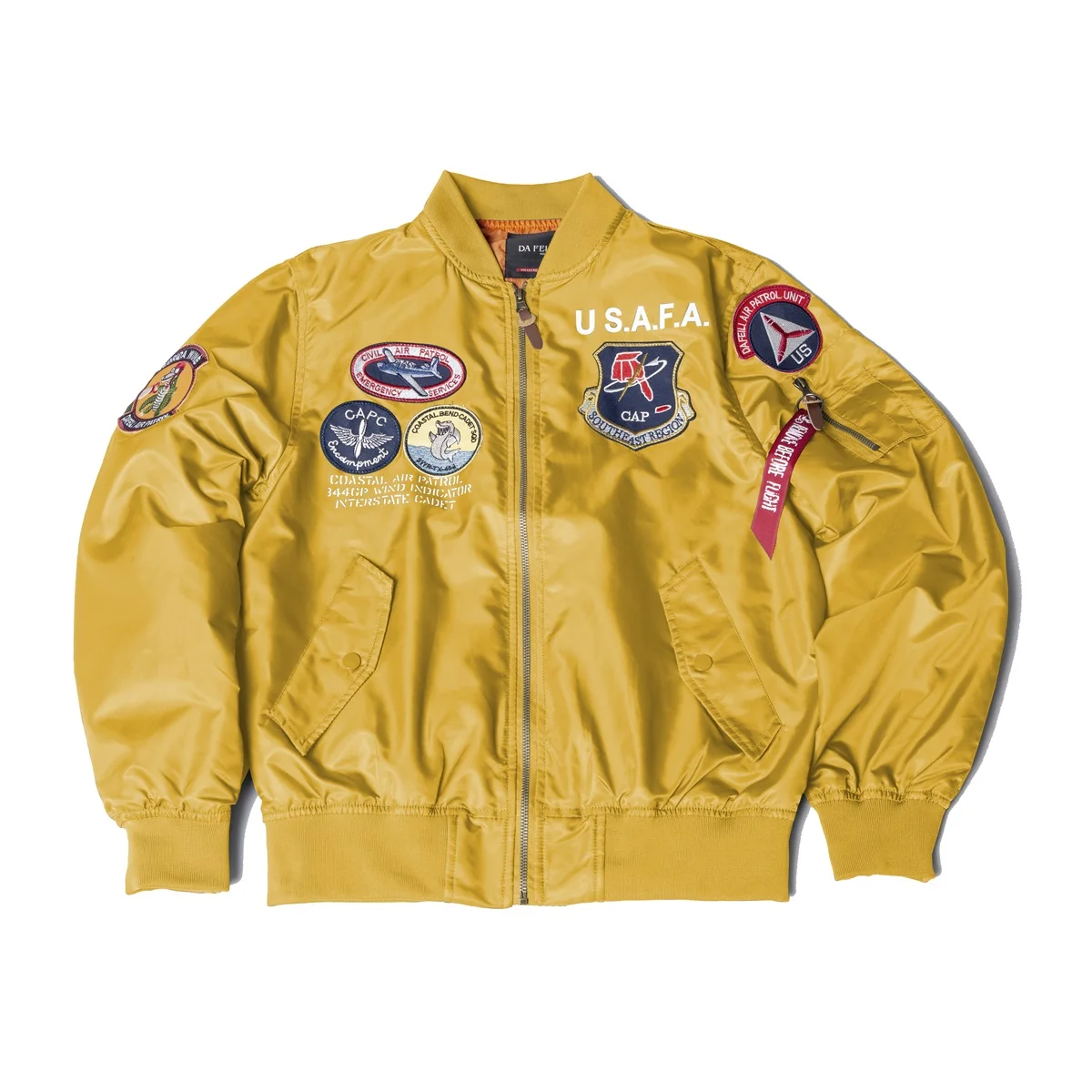 2025年刺繍ミリタリーパッチ付きヴィンテージメンズ薄手ブランド