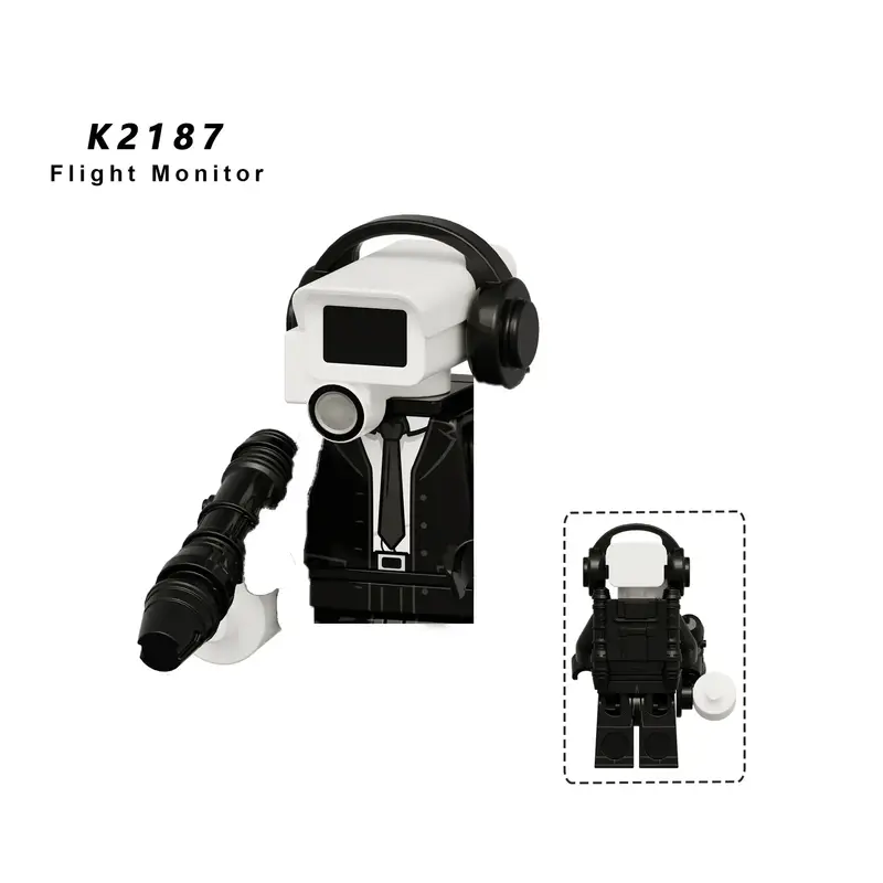New KDL SWAT Skibidi Toilet Man Figures Anime Block Toys TvMan Titan Cameraman Speakerman Bricks Model Toy Birthday Gift - Image 73