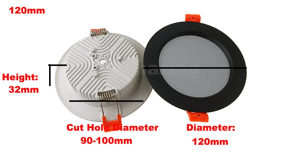 Description Picture 6 of itemWhite IP67 220V Outdoor Waterproof IP65 IP66 LED Downlight 7w 9W 12W 15W 18W 24W 30W Kitchen Bathroom Spot Light Ceiling Lamp