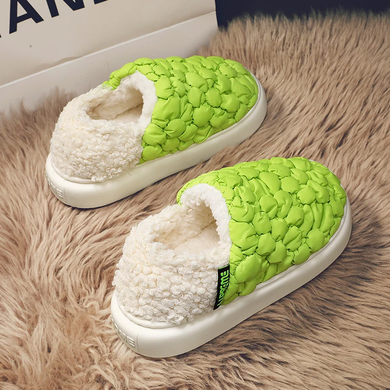 

Women's Winter Plush Slippers Pillow Soft Non-Slip Lightweight Warm Plush Lining Cloud Slides for Women