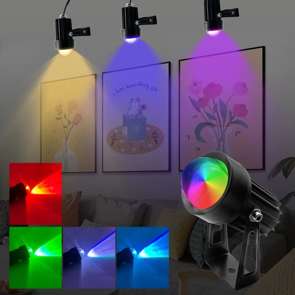 코드 조광 가능 USB 전원 LED 조명 조절 가능한 클립 다양한 색상 변경 가..