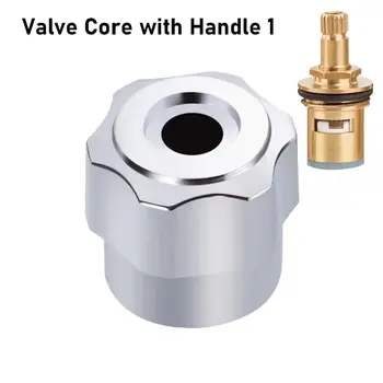 1ชิ้นอุปกรณ์ซ่อมก๊อกน้ำแบบเปิดเร็วที่จับสวิตช์ติดตั้งง่ายแกนวาล์วก๊อกน้ำอุปกรณ์ห้องน้ำทองแดง 7