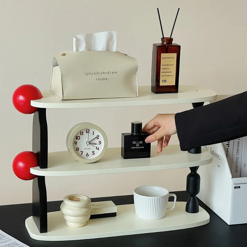 Modern Simplicity Profumo Organizer Light Luxury Organizer Organizer Da Scrivania Scaffali Multistrato Home Organizer Facile Da Pulire