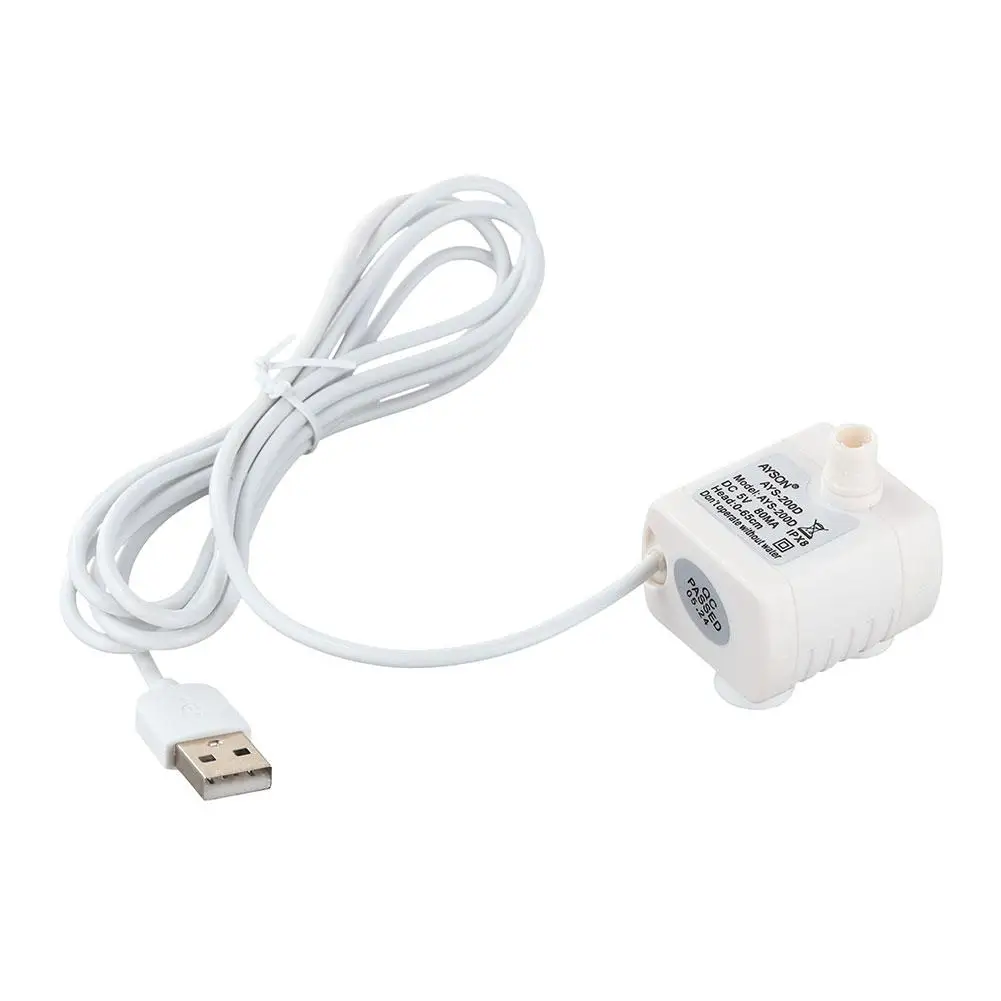 200L/H 2W Mini Submersible Pump USB DC 5V Pet Water Dispenser Ultra quiet DR DC160 Water Pump Pumps Motor Brushless Y9B8 cat water fountain
