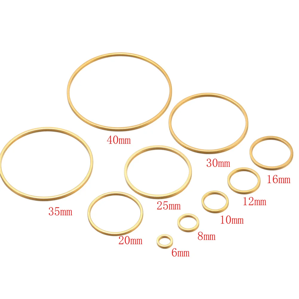 Stainless Steel Gold Plated Large Hoop Earrings