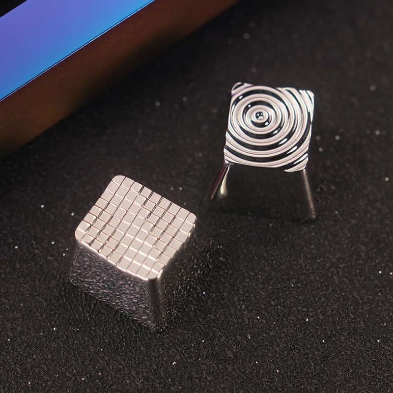 Preço Matrix Água Gota Chroma Silver Artwork Key Cap Zinco Liga de Alumínio Metal Keycap para mx Switch Teclado Mecânico 1 - Imagem 5