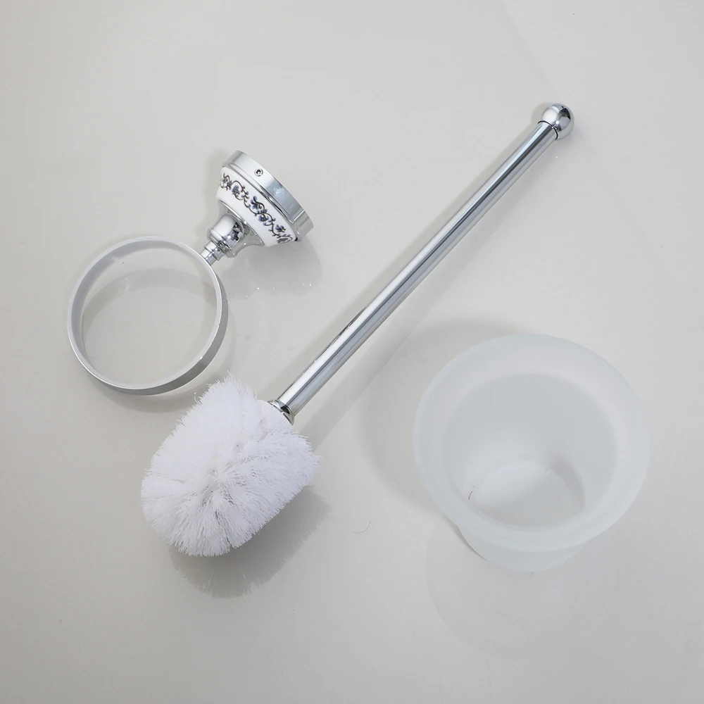 Description Picture 5 of itemYANKSMART Chrome Polished Bathroom Hardware Accessories Set Towel Bar Ring Robe Hook Paper Holder Towel Ring Toiler Simple Style