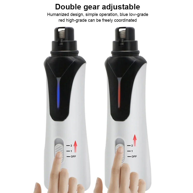 

Электрическая машинка для маникюра домашних животных, автоматическая точилка для ногтей, 3 положения, USB, для кошек и собак