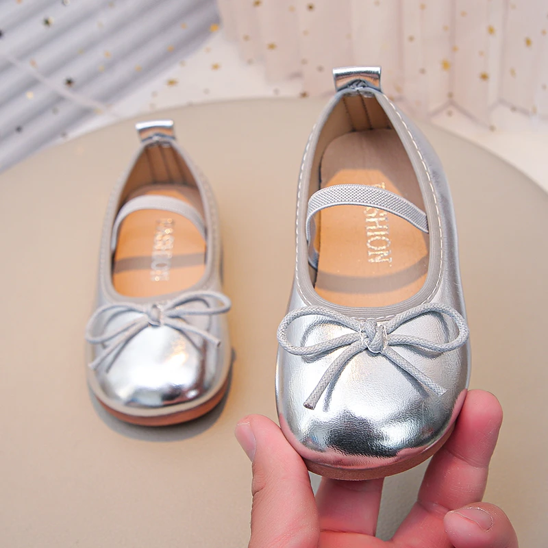 Girls PU Leather Non Slip Summer Ballet Flats