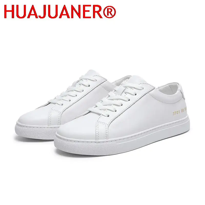 Fashion Men Loafers Men Genuine Leather Casual Shoes High Quality Adult White Sneakers High Quality Walking Male Footwear
