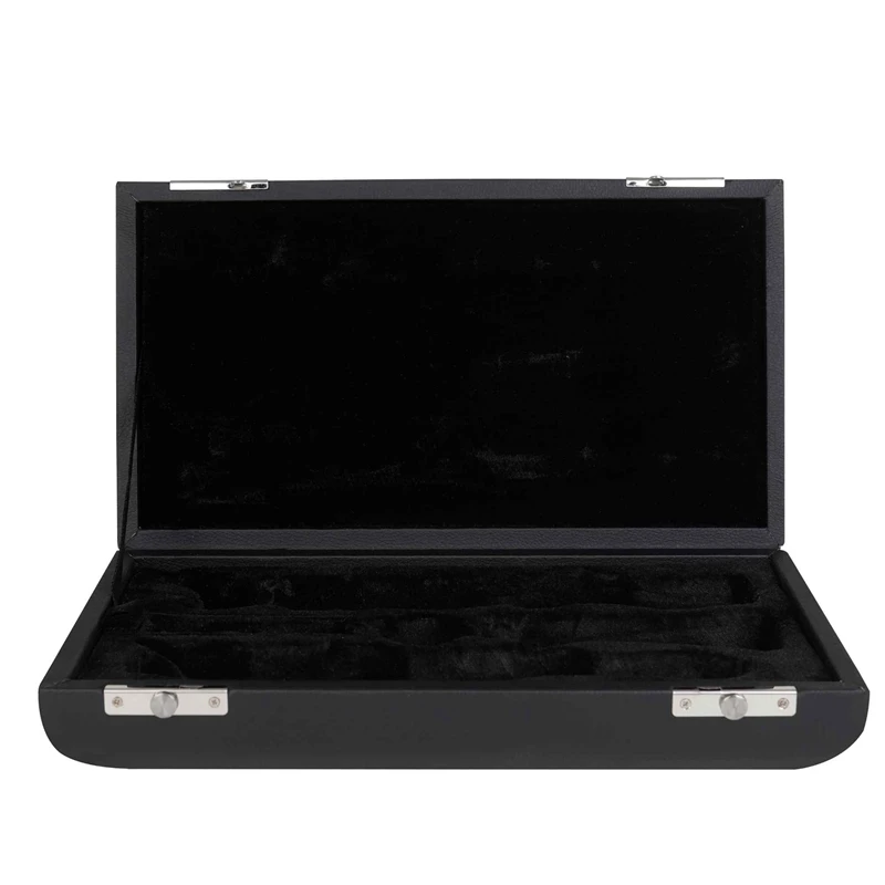 

Portable PU Metal Press Lock High-Grade Oboe Storage Box Oboe Protection Box Musical Instrument Leather Box Black