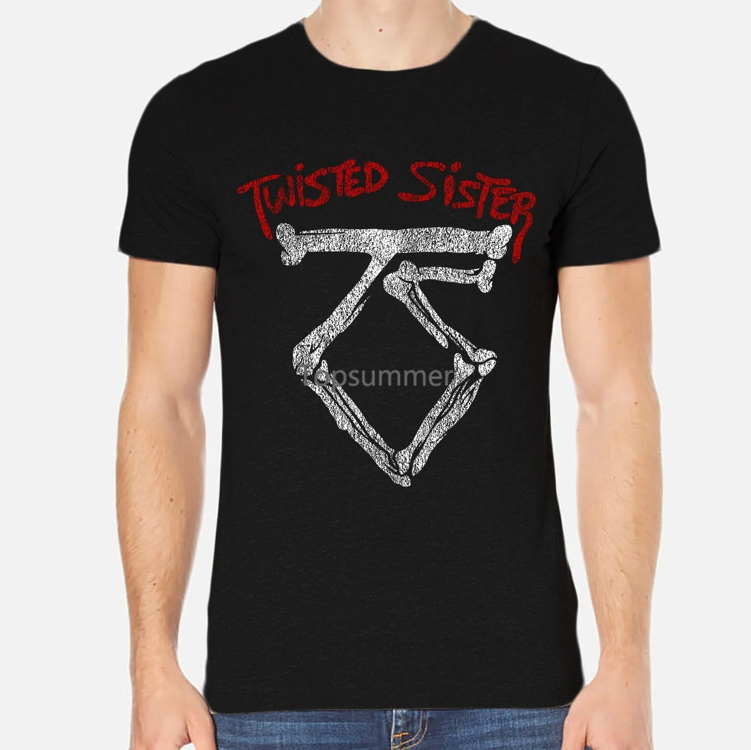 

Men T Shirt Twisted Sister Rock Funny T-Shirt Novelty Tshirt Women