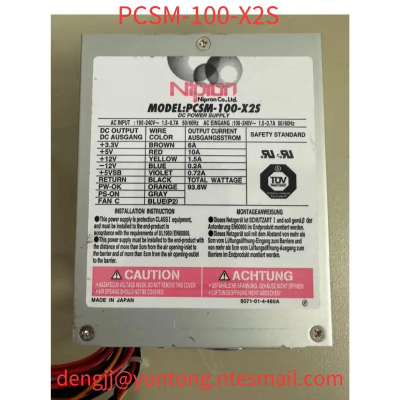 Оригинальный источник питания PCSM - 100 - X2S почти новый и может быть быстро доставлен