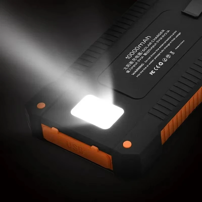레노버 500000mAh 태양광 보조배터리 초고속 충전 야외용 휴대용 배터리 (아이폰, 삼성, 화웨이 호환)
