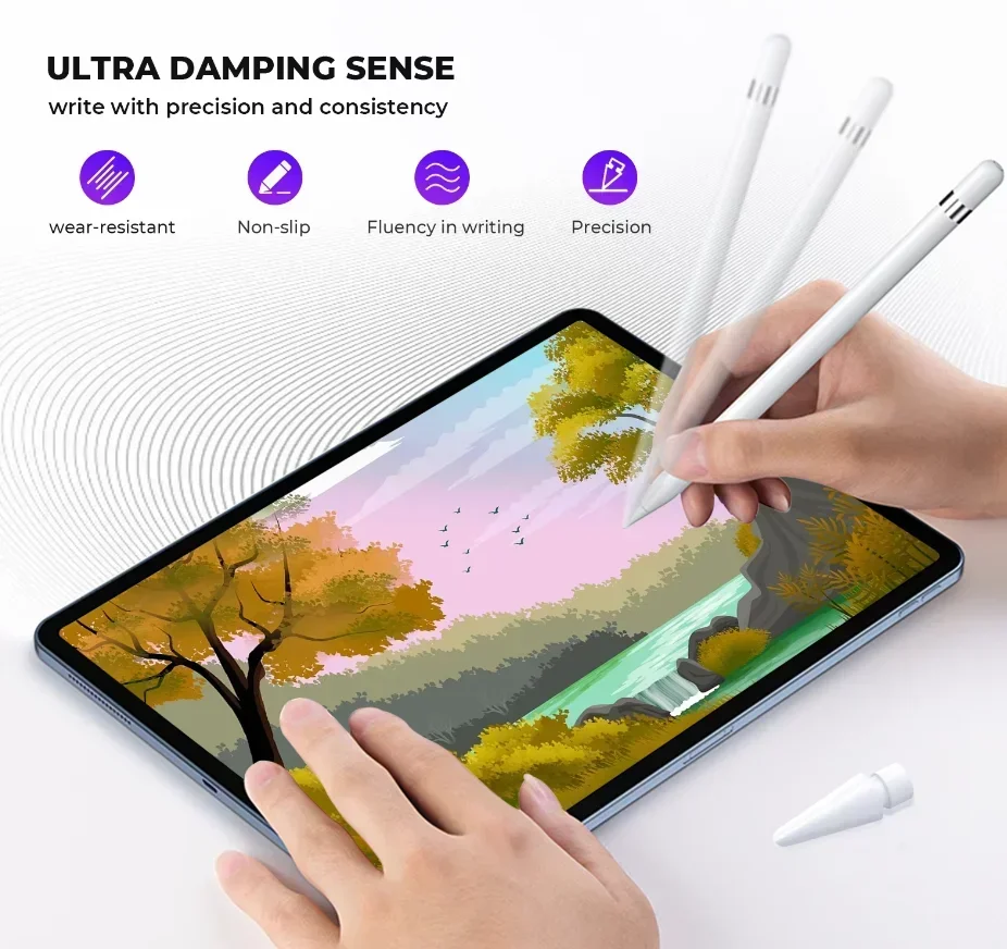 애플 펜슬 프로 1세대 2세대 3세대 USB-C 내구성 소프트 하드 스타일러스 펜 팁 교체용 팁 아이패드 애플 미니 펜슬 펜촉