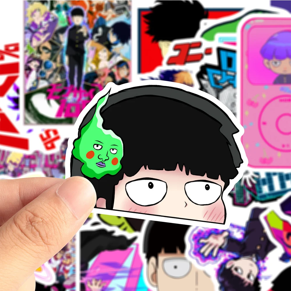 Anime Mob Psycho 100 Waterproof Sticker Collection - DIY Skateboard & Laptop Decals