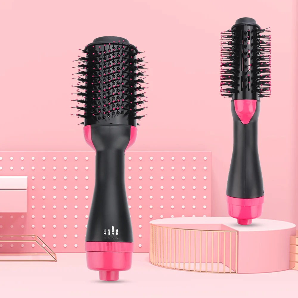 Brosse soufflante,Sèchecheveux multifonction 1000 W Brosse à air chaud