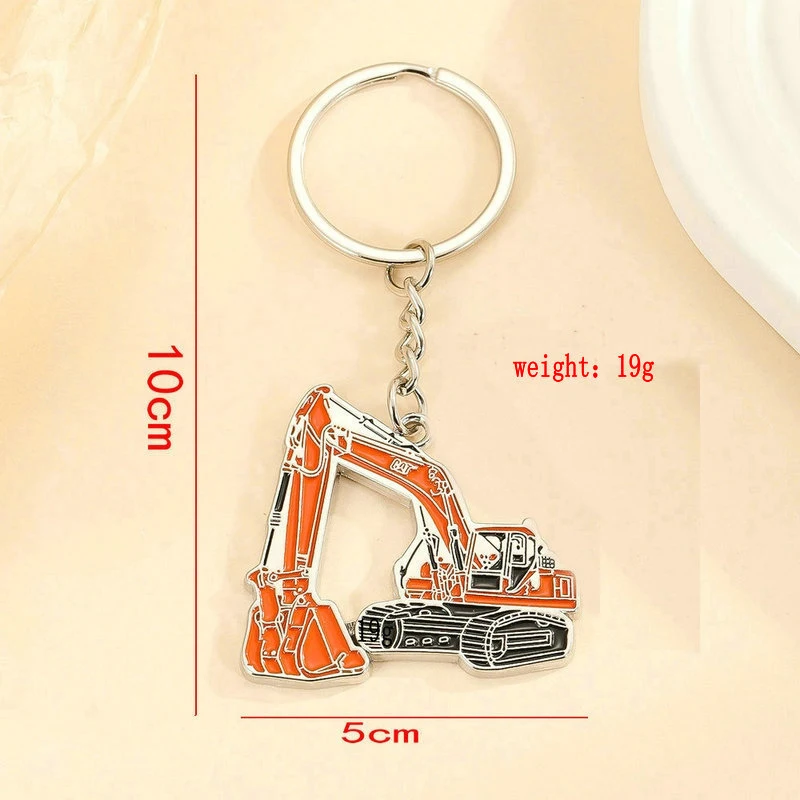 Backhoe Keychain New Sale Creative Zinc Alloy Stereo Excavator Backhoe Keychain For ...