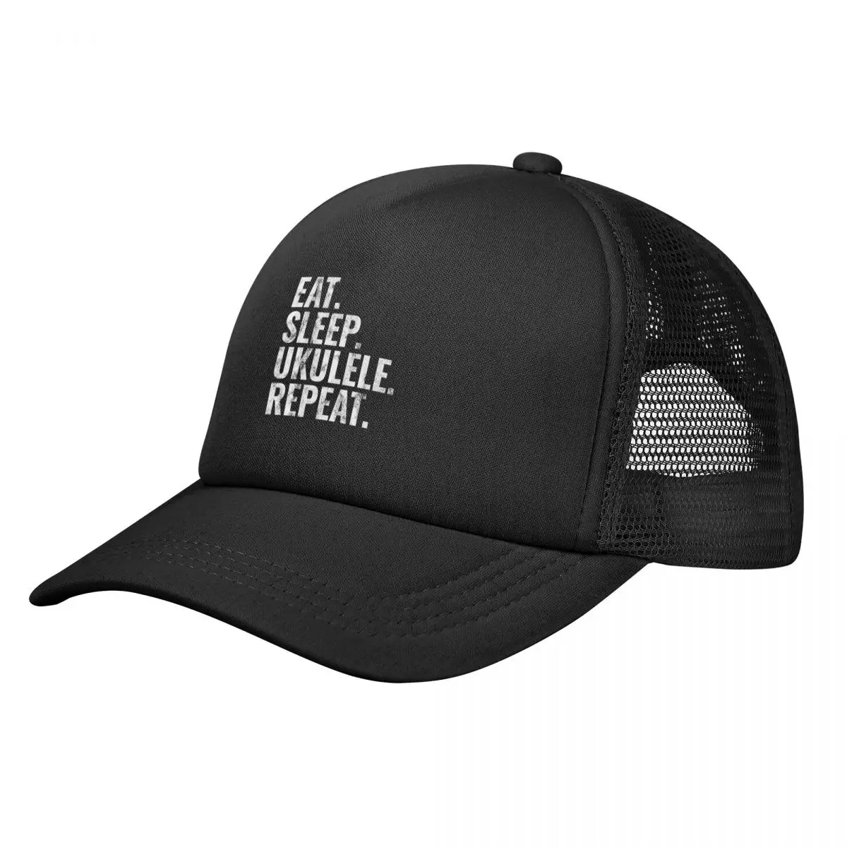 

Ukulele Eat Sleep Ukulele Repeat Baseball Cap Gentleman Hat Military Cap Man Cosplay Woman Hats Men's