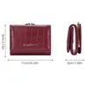 Baellerry New Short Women Wallet Coin Pocket Crocodile Pattern Female Purse Photo Holder Wallet For Girls Hasp Card Holder 2