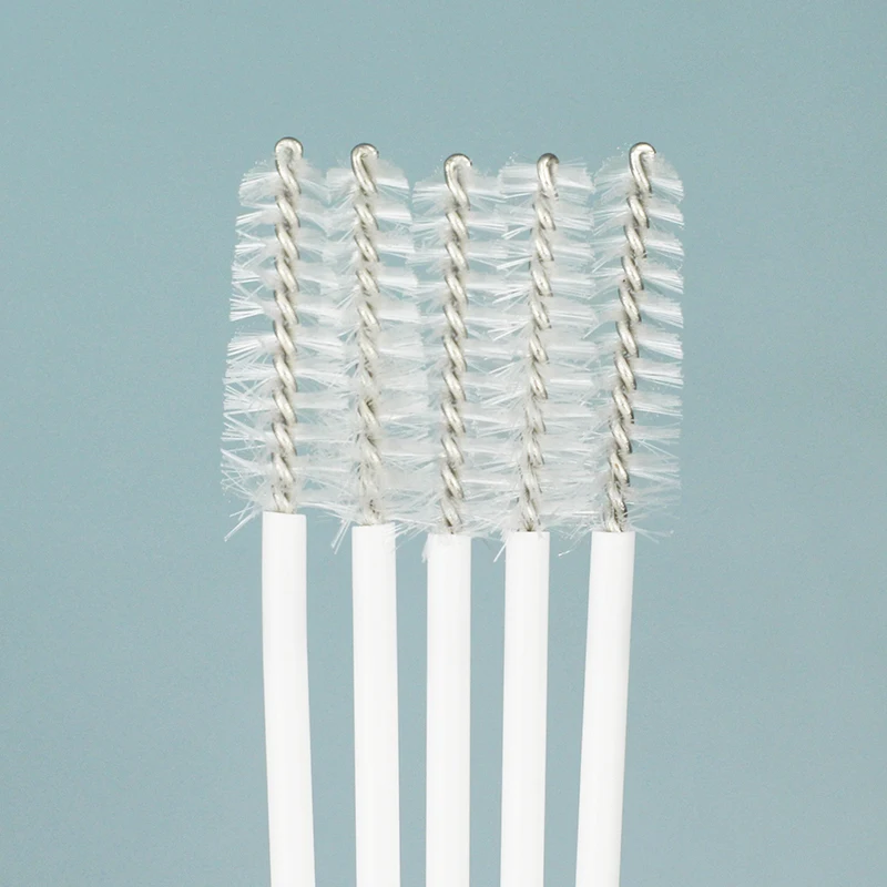 

50pcs Plastic Handle Nylon Bristle Drinking Bottle Straw Cleaning Brush Reusable Glass Straw Cleaner Brush Soft Cleaning Tool