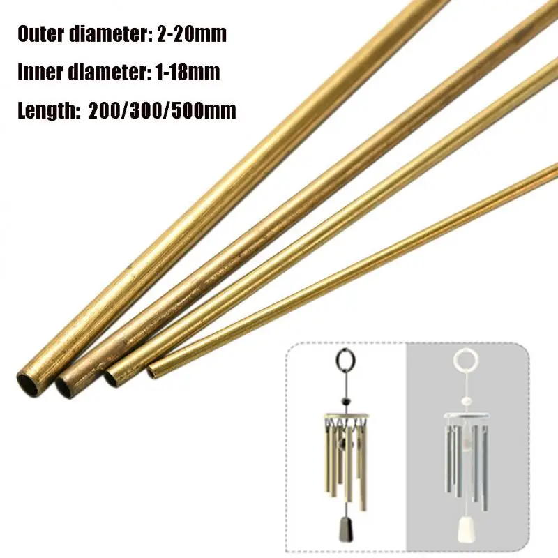 Brass Tube 1 pcs Length 20/30/50cm Diameter 2/3/4/5/6/7/8/9/10/12/14/16/18/20mm Wall Cutting Tool Parts