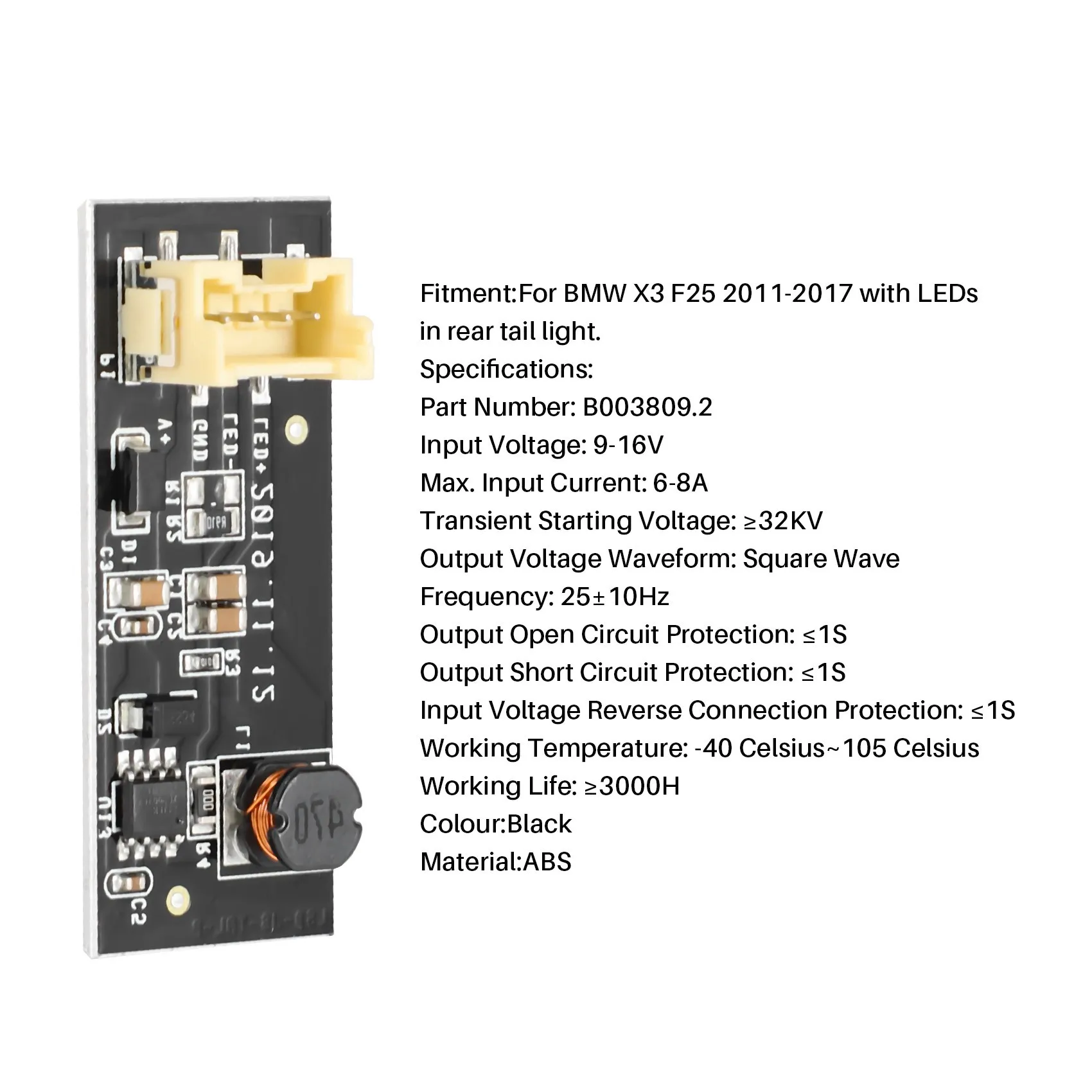 X3 F25 2011-2017 ĸ ̹ F25 B003809.2, LED Ʈ ÷  ÷  ü   Ʈ