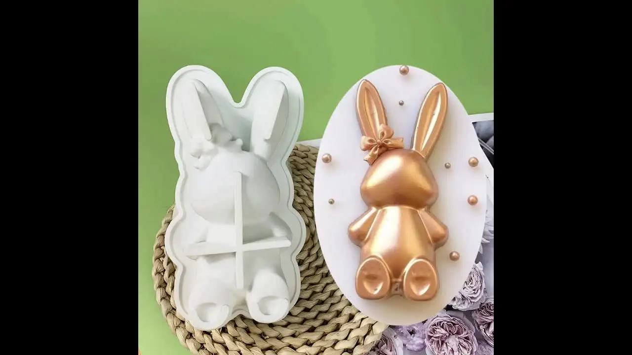 Stampo In Silicone A Forma Di Coniglio - Confezione Da 5 5055411958490