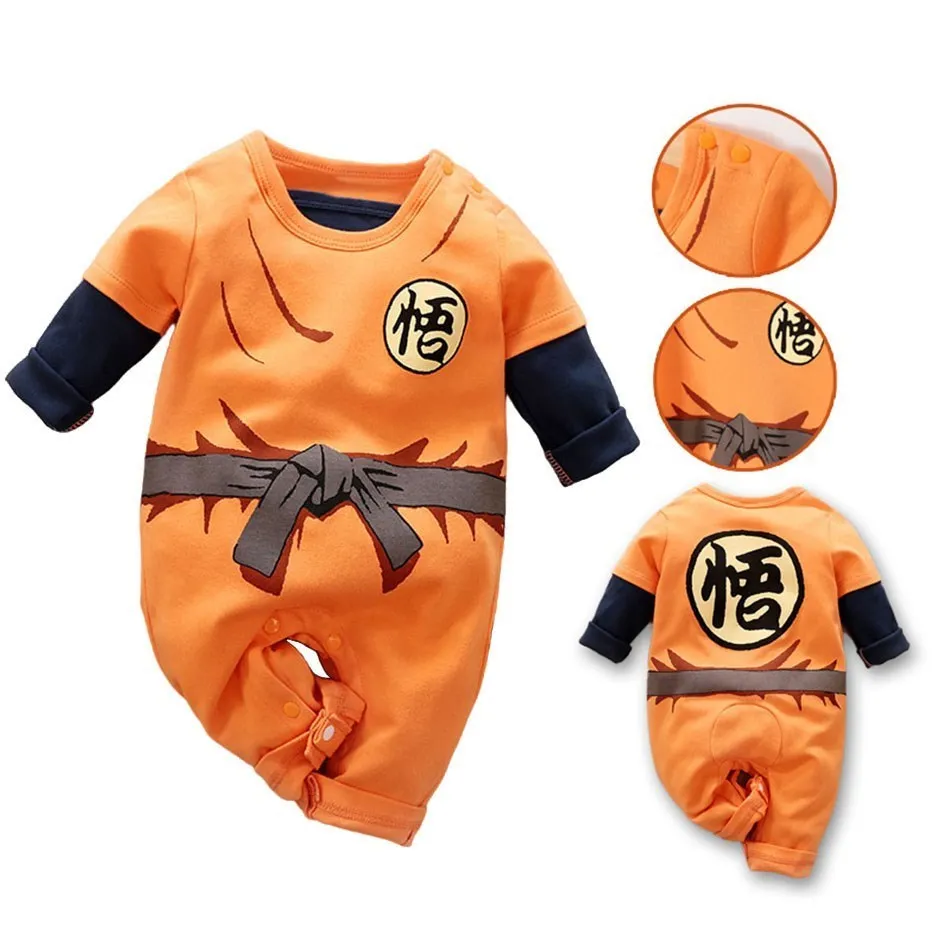 Anime Baby Rompers Newborn Cosplay Costume Infant Akatsuki Frieza Vegeta Luffy Tanjirou Cotton Clothes Boys Girls Kids Outfit Baby Bodysuits made from viscose  Baby Rompers