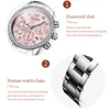 OLEVS 9909 Quartz Fashion Watch Gift Alloy Watchband Round-dial Calendar Small second Timer 2