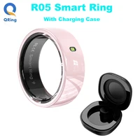 R05 NFC Smart Ring with Charging Case for Men Women,Health and Sleep Monitor,5ATM Waterproof,Multi-sport Mode For Android IOS