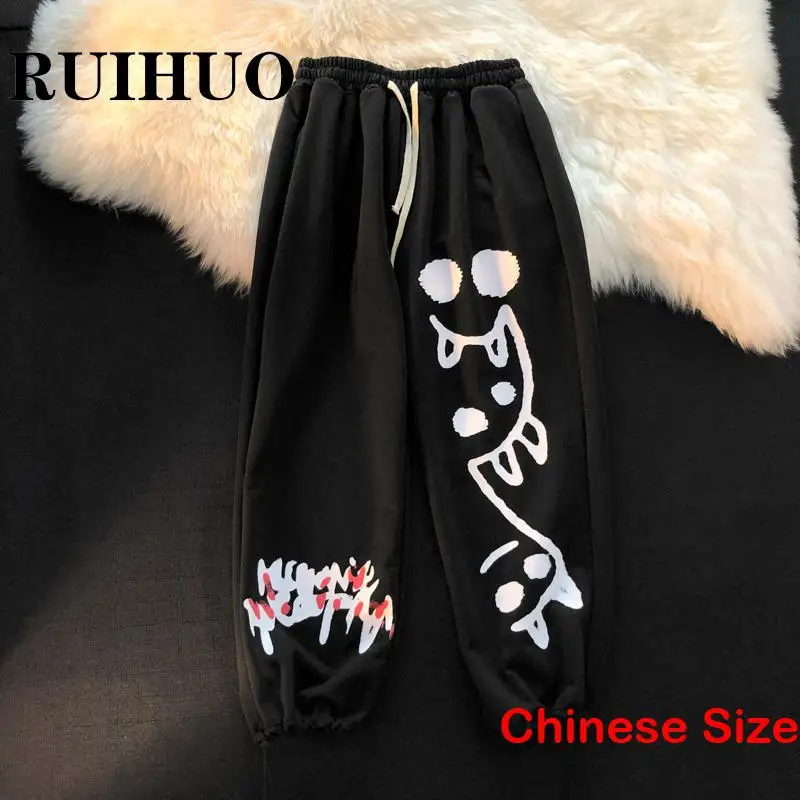 

Printed Ankle-Length Pants Mens Joggers Men Sweatpants Pant Man Clothes Hip Hop Men's Trousers Harajuku 4XL 2023 Spring
