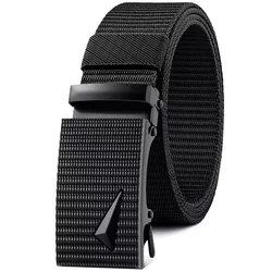 Men's Premium Nylon Tactical Belt - High-Quality Military-Style Fashion Accessory - 130cm (Black-D)