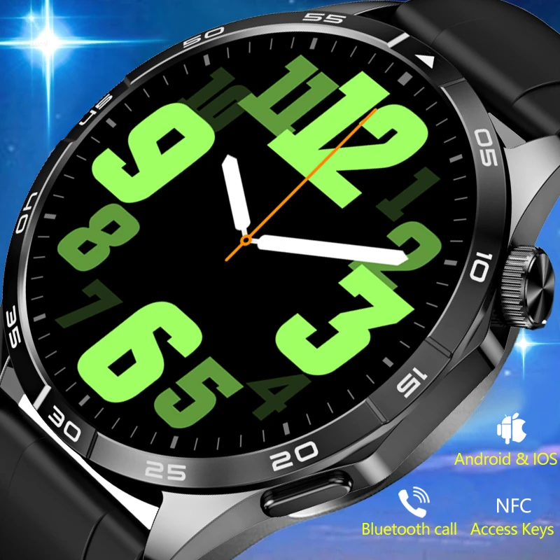 

New GT4 Smartwatch NFC 1.43" 466*466 AMOLED Screen Bluetooth Call NFC Watch for Huawei Xiaomi 100+ Sports Modes IP68 waterproof