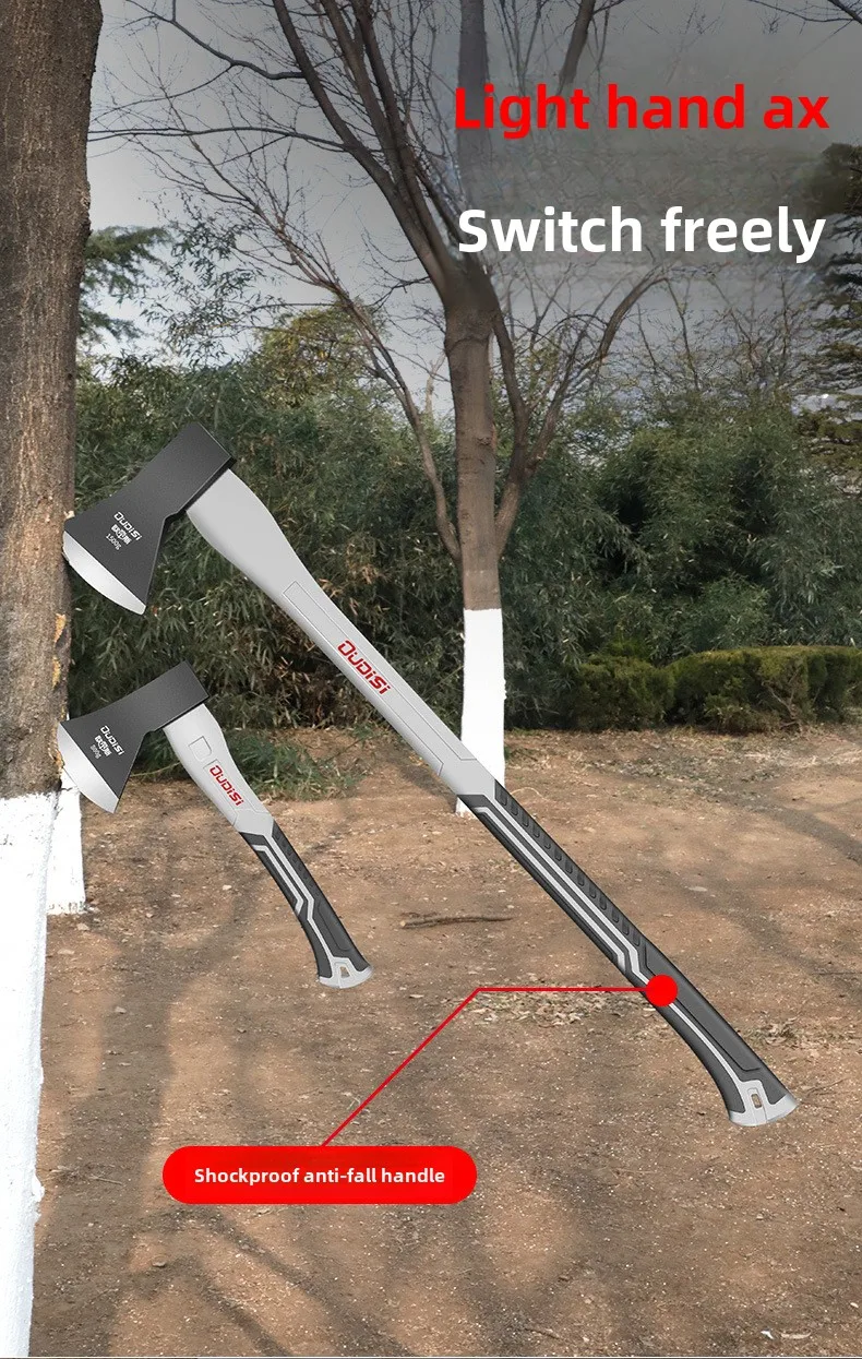 Description Picture 3 of itemCarbon Steel Woodworking Axe Rust Resistant and Durable Multifunctional Wood Cutting Logging Outdoor Fire Professional Tool Axes