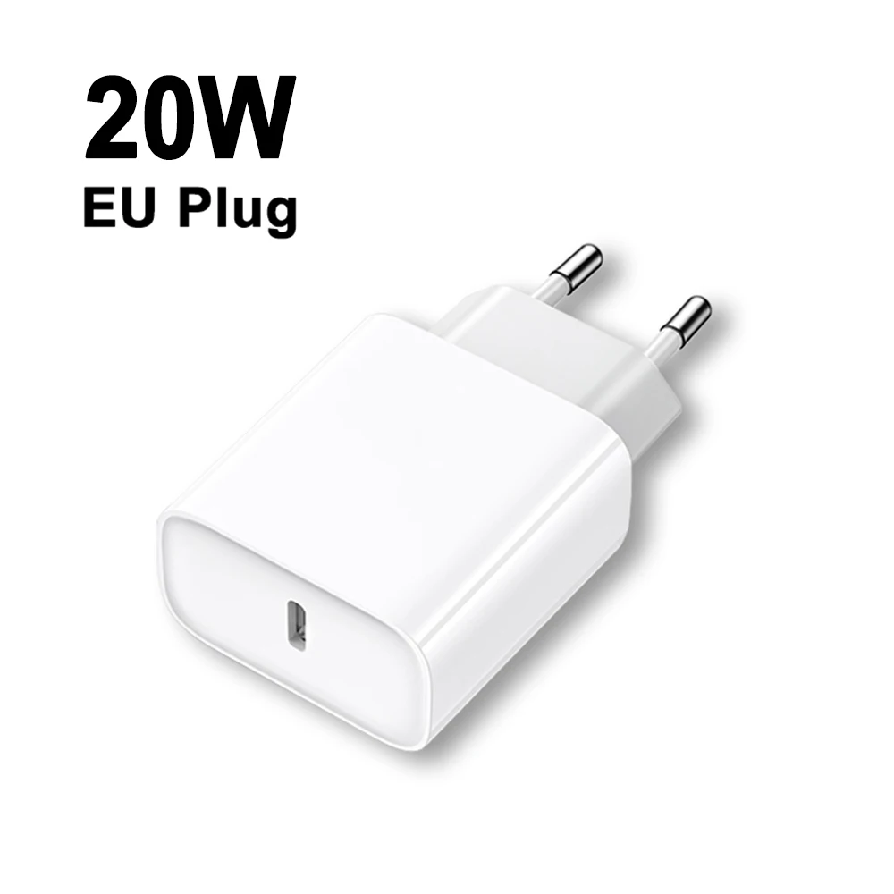 20W USB-C Fast Charging Power Adapter with Quick Charge Capability
