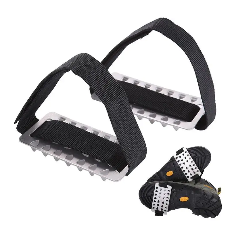

1Pair 26 Studs Anti-Slip Ice Grips Shoe Spikes Crampons For Snow And Ice Hiking Climbing Shoes Cover Spike Shoes