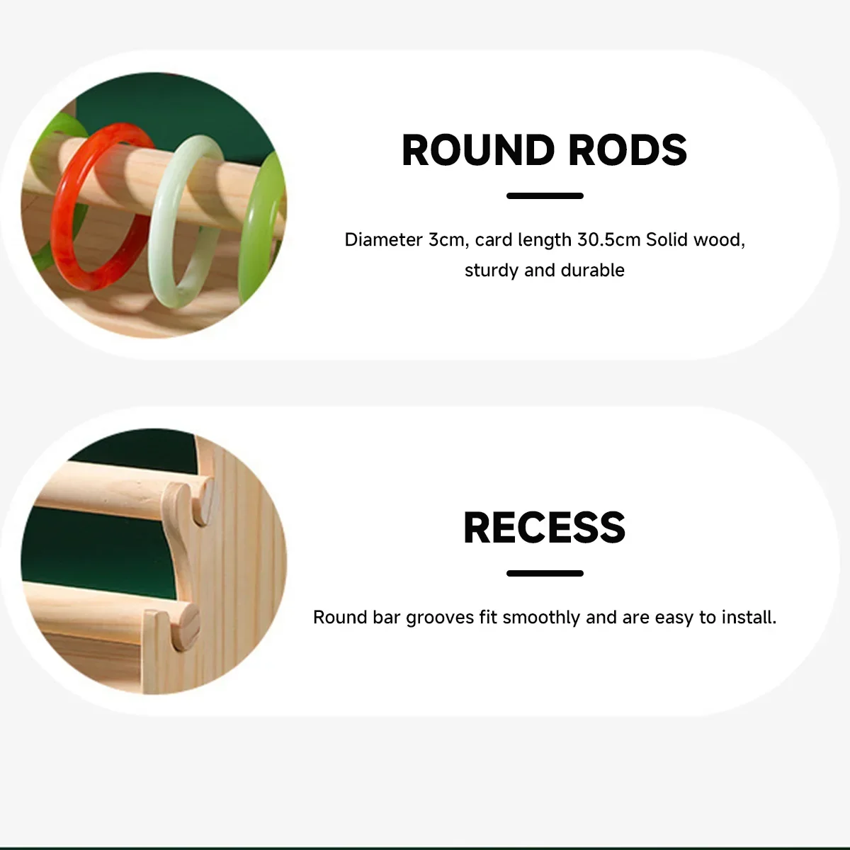 Wooden Bracelet Display Frame Detachable Solid Wood Watch Stand Bracelet Holder Storage Jewelry Holder Stand Display