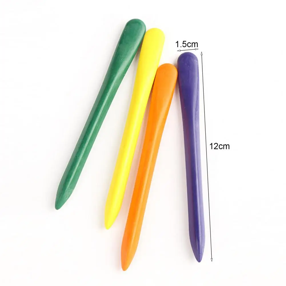 Drawing Long Grip Crayon Wax Practical Dual-head Use Painting Crayon 12/24/36 Colors/Set For Kids