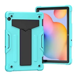 Heavy Duty Shockproof Armor Case with Hard Stand for MatePad T10S 10.1 (Aqua and Black)