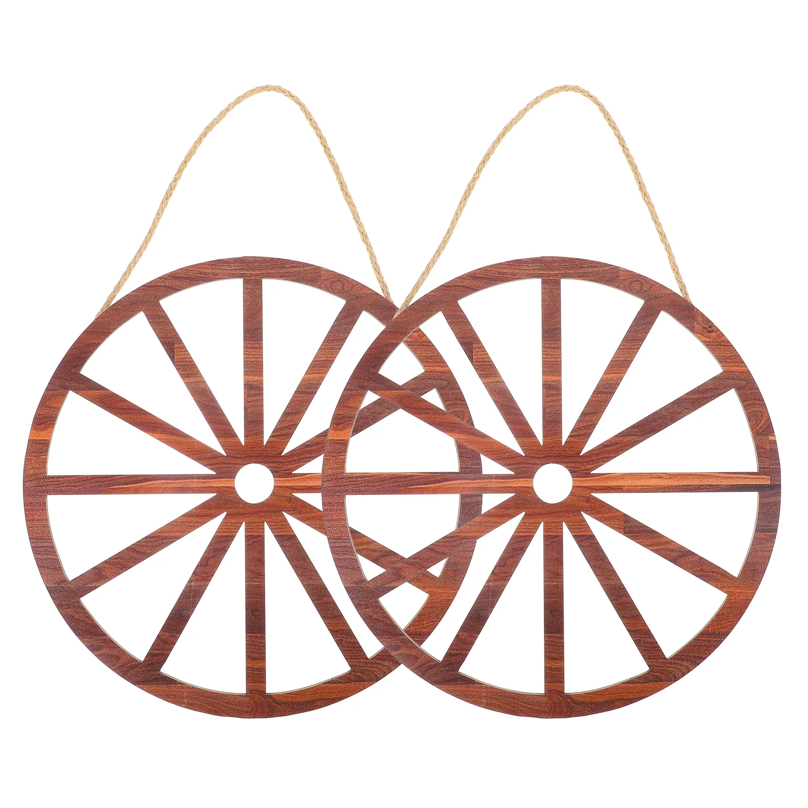 

Wagon Wheel Decor Wooden Wagon Wheel Wall Decor Vintage Ornament Decor for Bar Garage Living Room Crafts Decoration