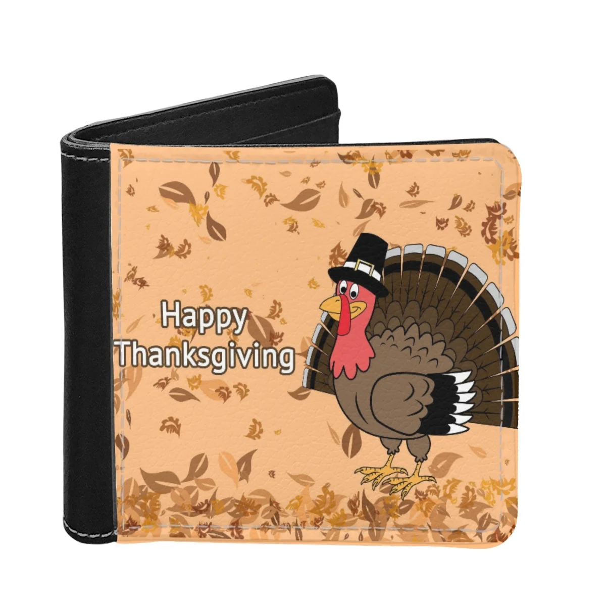 

Wallet Thanksgiving Turkey Purses with Pattern for Women Design Pu Leather Credit Card Holder Coin Money Bags Carteira Masculina