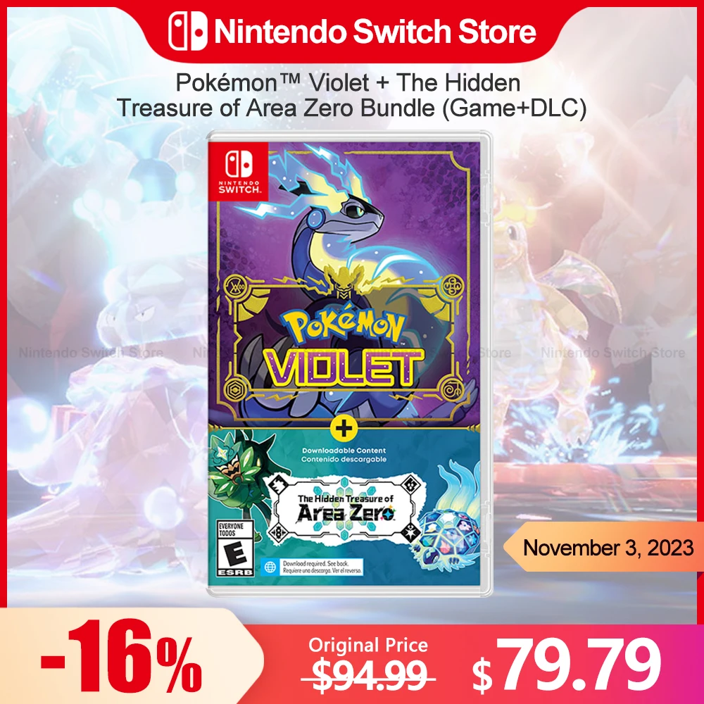 Pokragon Violet + The Hidden Treasure Of Area Zero Bundle (Game + Dlc) Nintendo Switch Game Deals 100% Original Physical Game Card