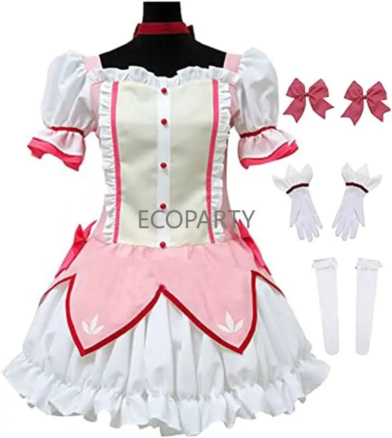 Magi Madoka Magica Costume Cosplay Uniforme Vestito Halloween Vestito Fantasia Masculina Adulte Vestiti Anime Vestido Ecoparty
