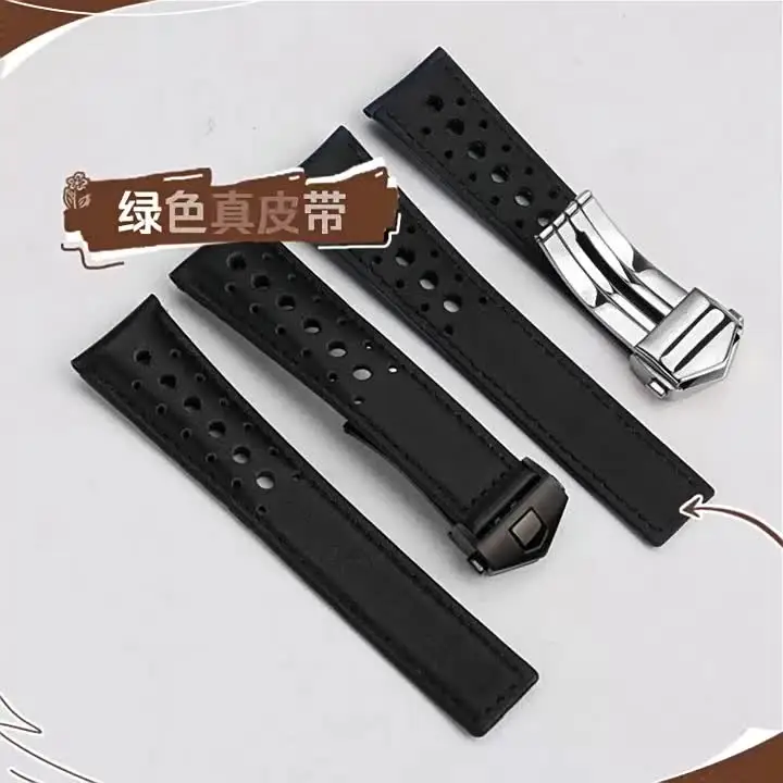 Для TAG Heuer Calera ремешок для часов из воловьей кожи синий коричневый черный красный