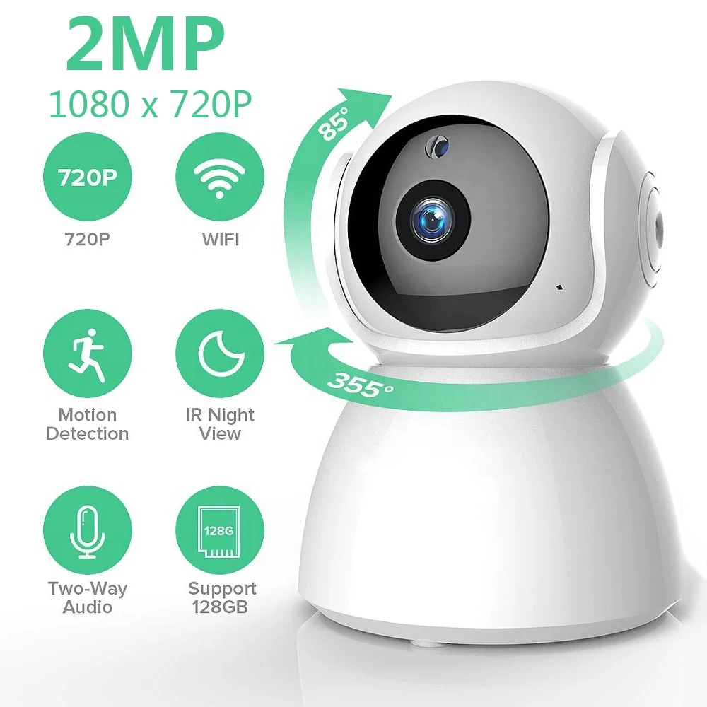 

Baby Monitor WiFi 1080P HD With Camera Video Baby Sleeping Nanny Cam Two Way Audio Night Vision Home Security Babyphone Camera
