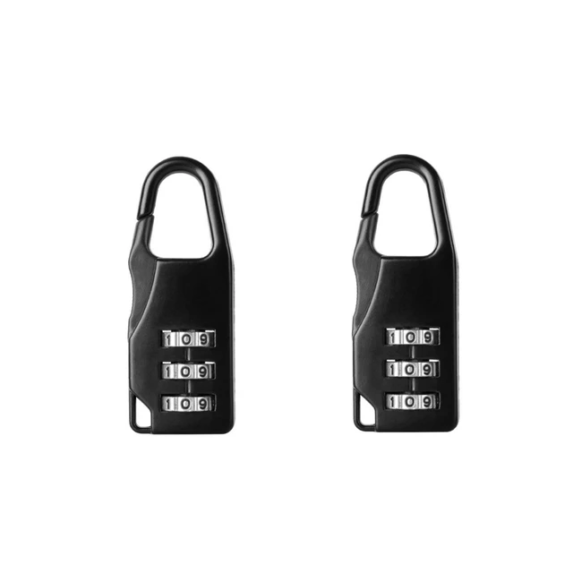 3 Digits Multi-Color Mini Password Code Combination Padlock Suitcase For Luggage Travel Smart Lock Keyed Anti-thieft Door Lock 5