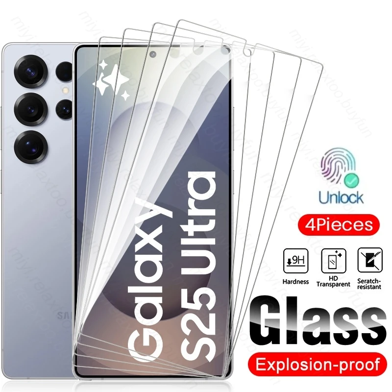 4-Pack HD Explosion-Proof Crystal Tempered Glass Screen Protector