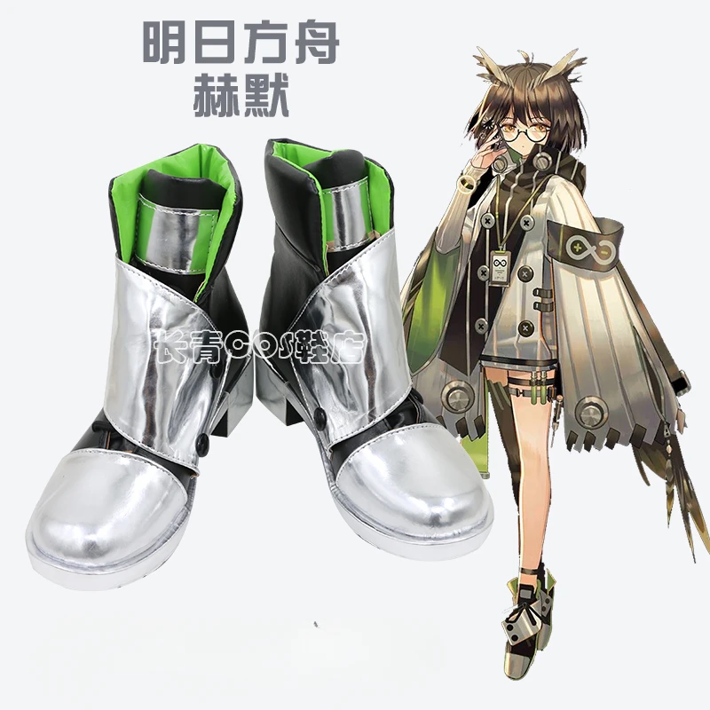

Anime Silence Arknights Cosplay Shoes Comic Halloween Carnival Cosplay Costume Prop Cosplay Men Boots Cos Cosplay
