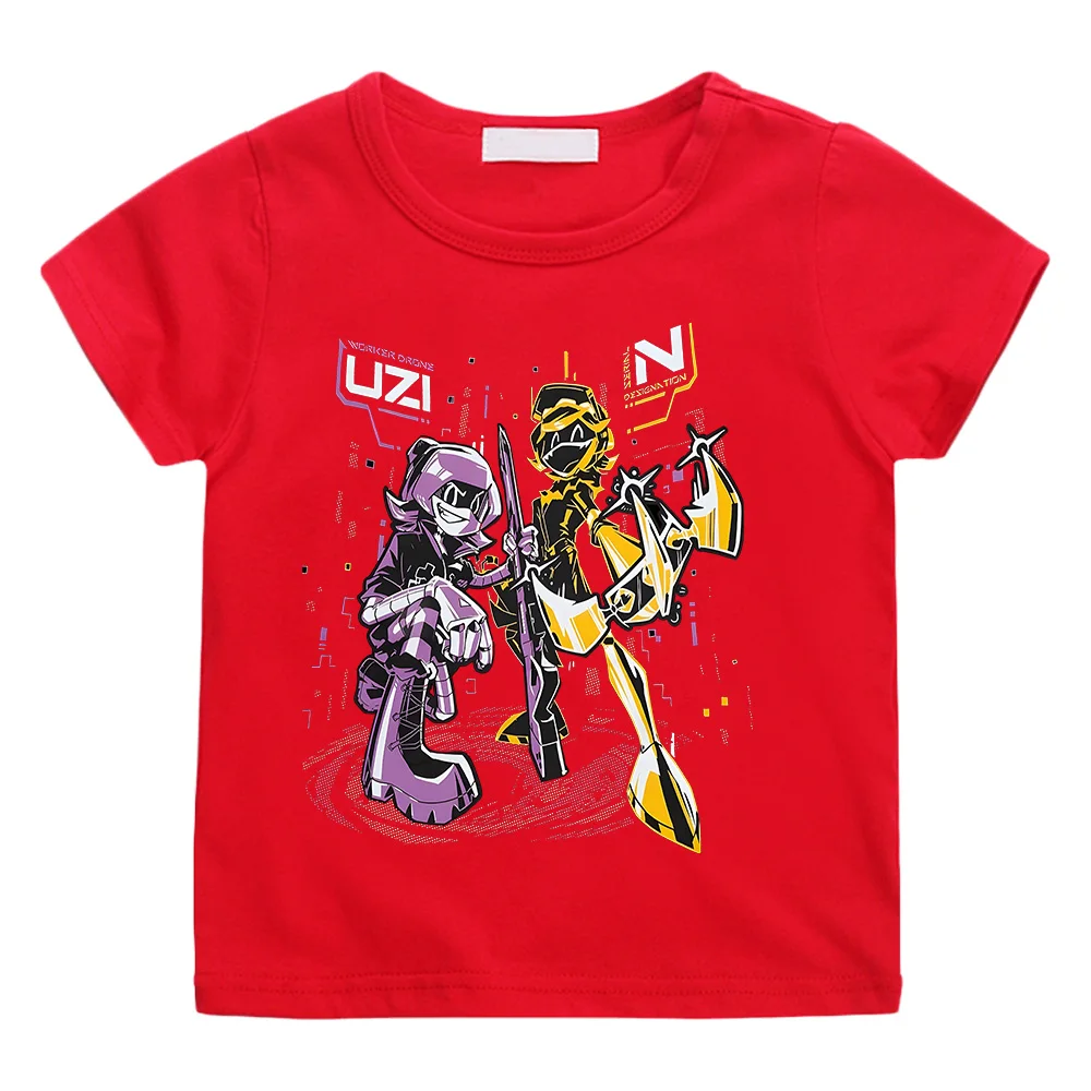 Murder Drones N and Uzi T-shirts Fashion Boys Girls Cotton Hot Anime Tees Teen Children Short Sleeve Clothes Cool Kids Tshirts 3